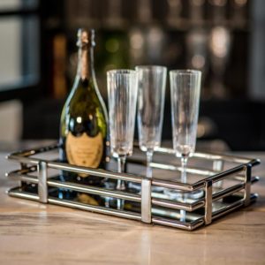 rectangular drinks tray