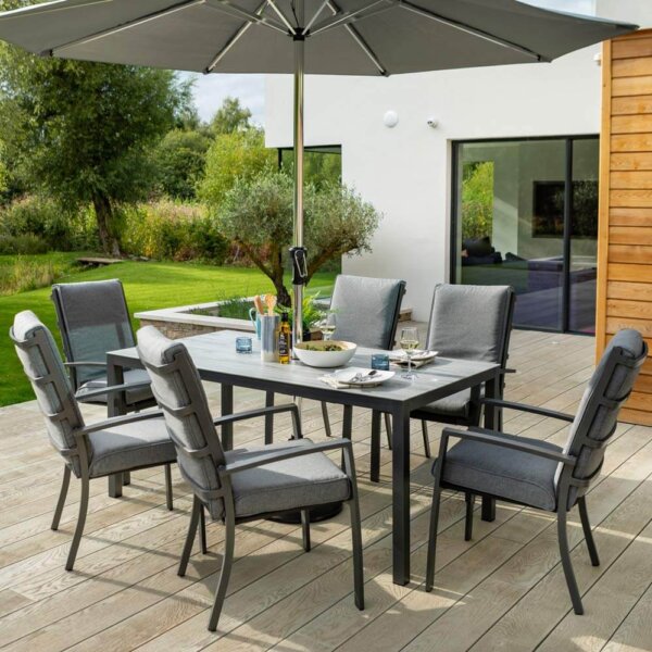 garden dining sets 6 seater