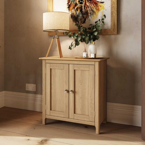 Oxford-Small-Sideboard-Oak-Angled-Lifestyle