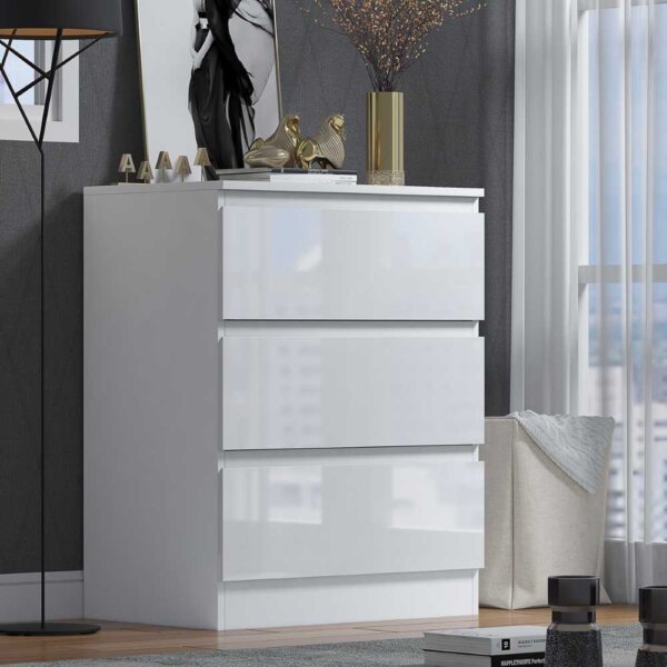 Gloss-3-Drawer-Chest-White-Lead-Image-Lifestyle